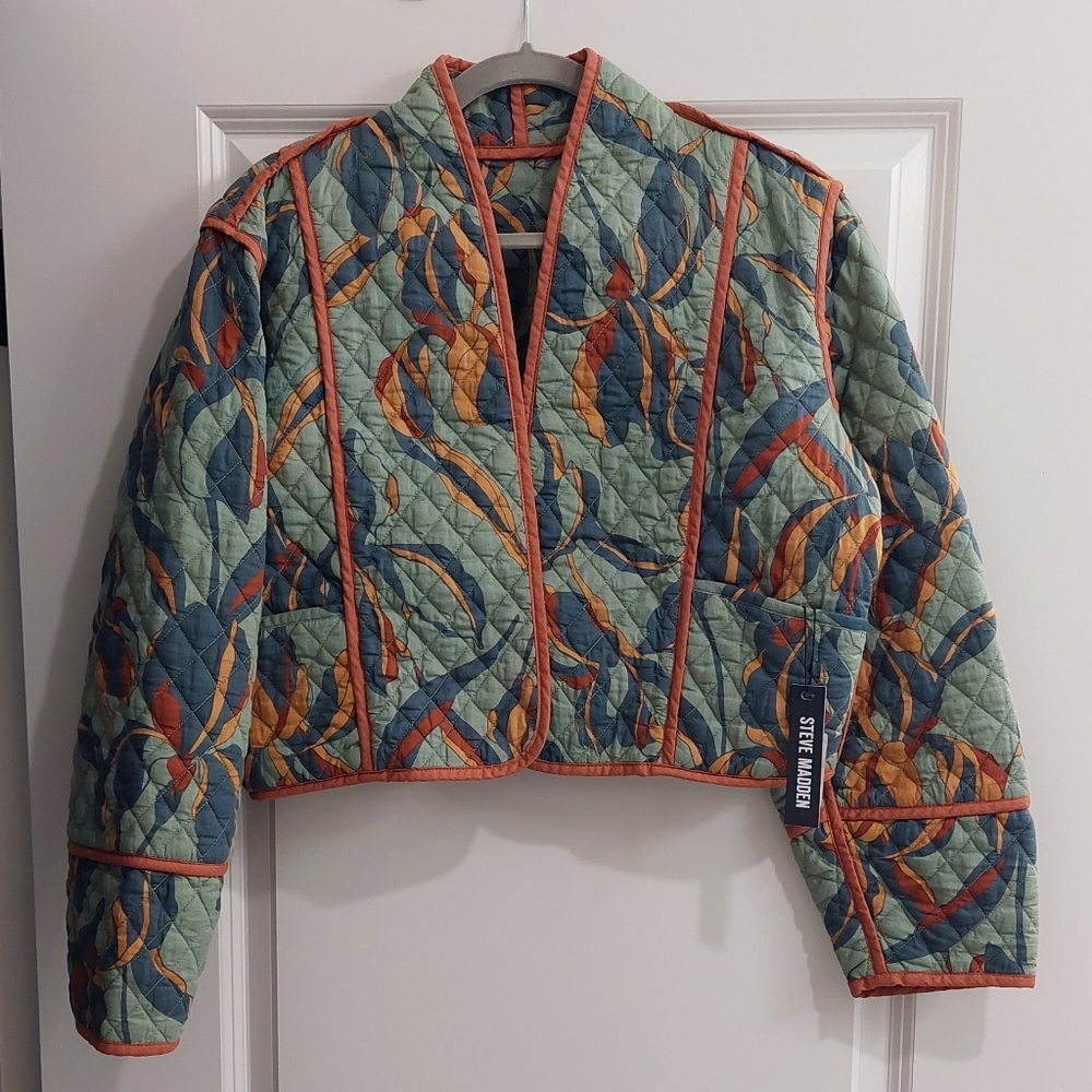 Quilted Cropped Cotton Jacket